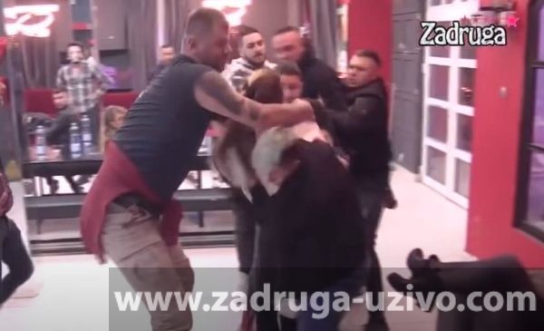  Tuča Dalile i Cara u Zadruzi - YouTube/Zadruga Official/screenshot 