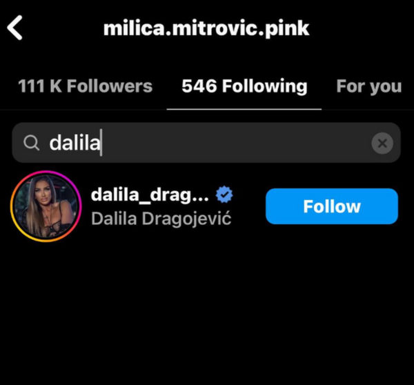 Milica i Dalila se prate na mrežama