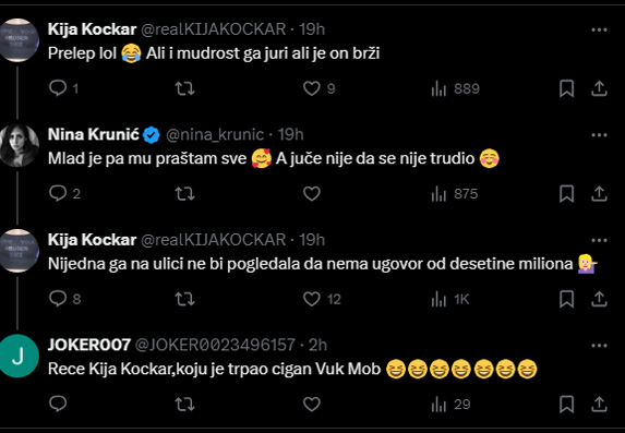 Objava o Vlahovicu na Twiteru