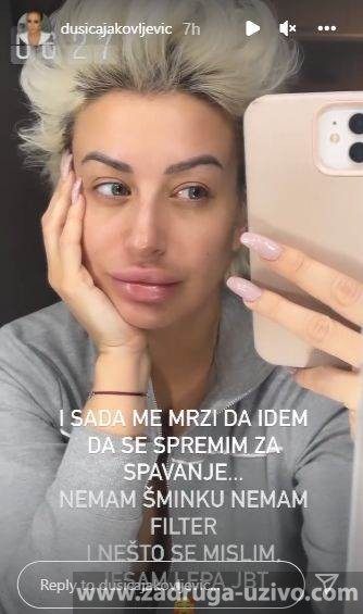  Dušica Jakovljević bez šminke - Instagram/dusicajakovljevic 