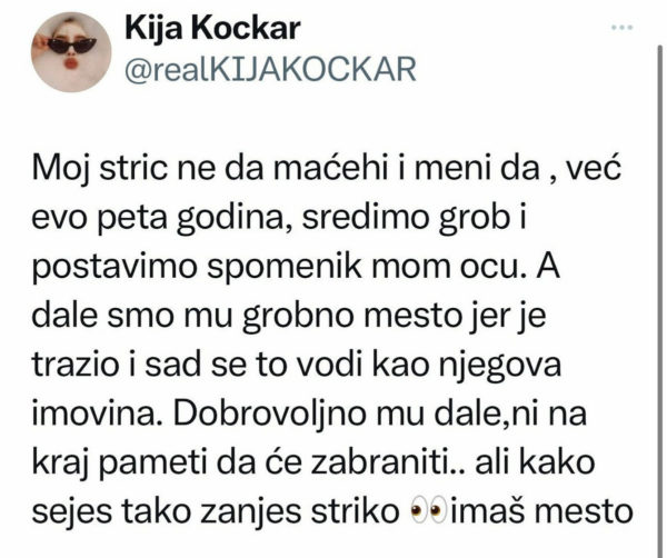 Objava Kije Kockar